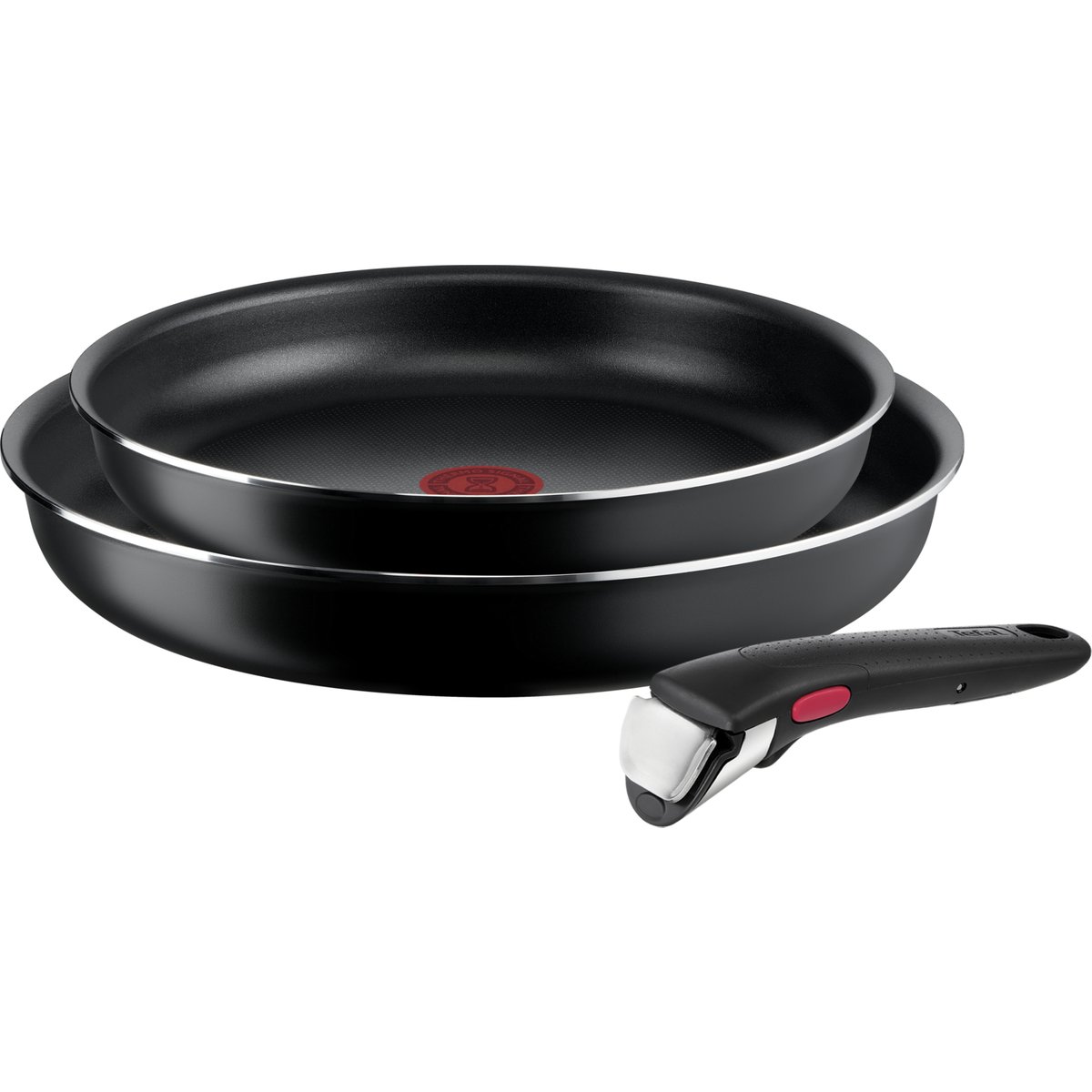 Tefal Ingenio Easy Cook & Clean L1549013 3-Piece Pan Set - Black