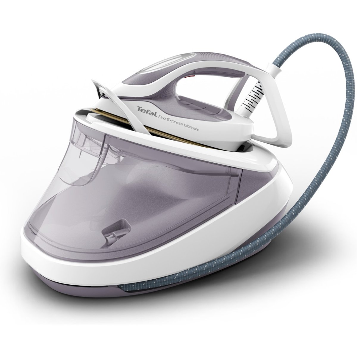 Tefal Pro Express Ultimate II GV9713 High Pressure Steam Generator Iron - Dove Grey & White