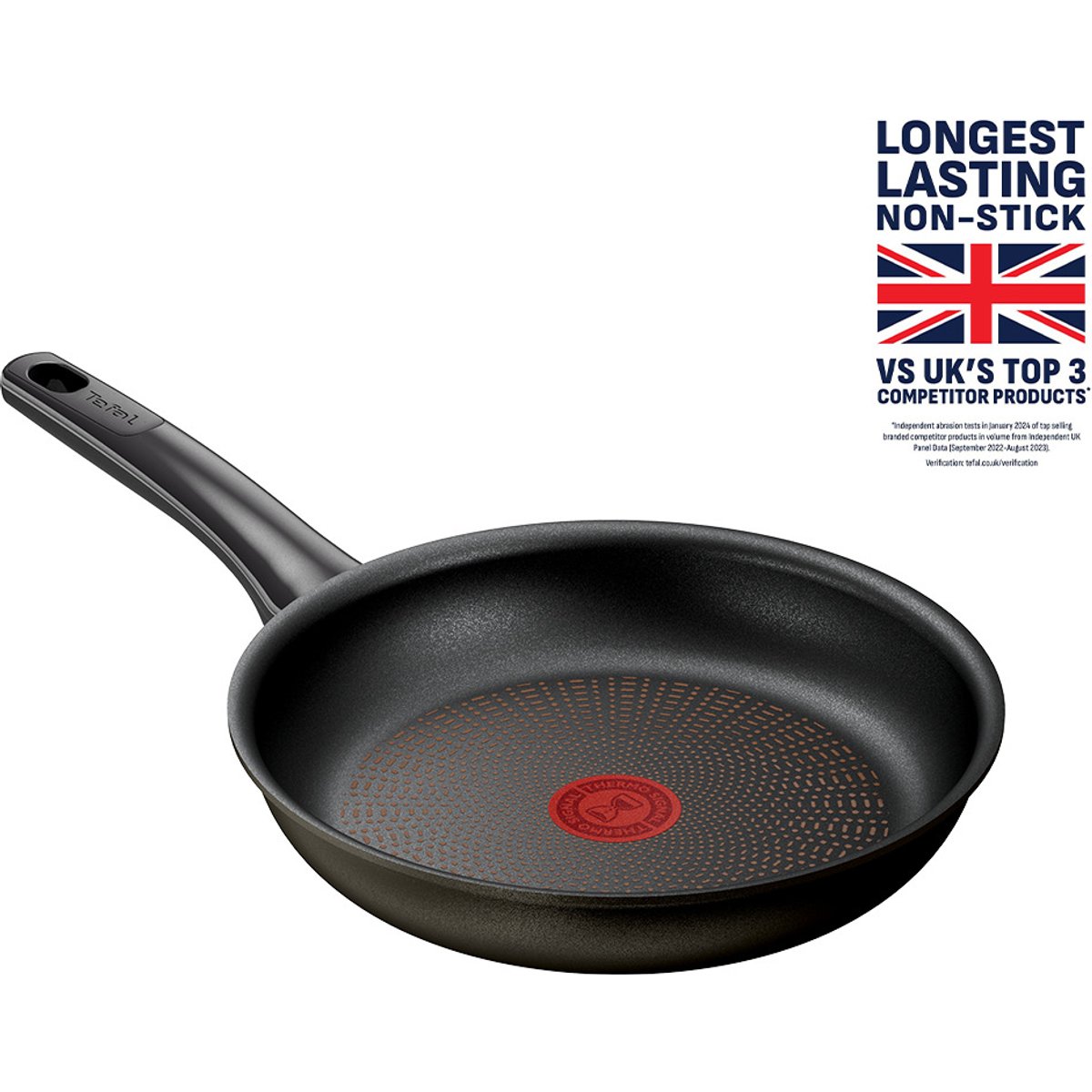 Tefal Protech G3050402 Induction Non-stick 24cm Frying Pan - Black