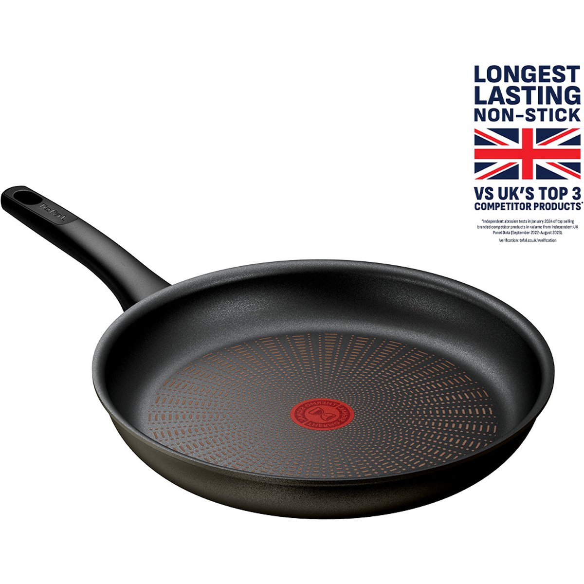 Tefal Protech G3050702 Induction Non-stick 30cm Frying Pan - Black