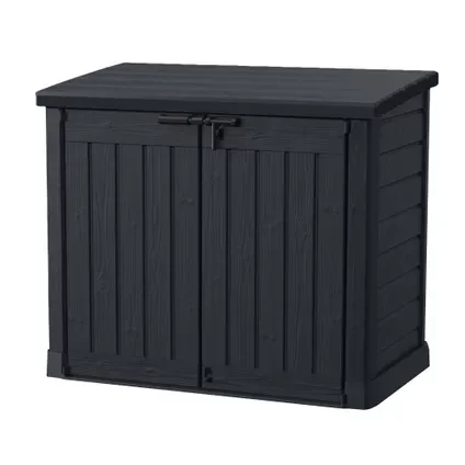 Keter Kussenbox Store-it-out Max - Houtlook - Grijs - 1200l - 145,5x82x125cm