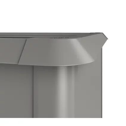Biohort Slakkenbescherming Voor Moestuinbox 2x0,5m Kwartsgrijs-metallic