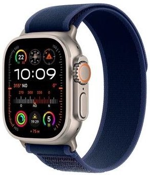 Imagem principal Apple Watch Ultra 2 GPS + Cellular, Caixa Natural de Titânio de 49 mm, Pulseira Loop Trail Azul, Tamanho M/G - MX4L3BE/A Apple