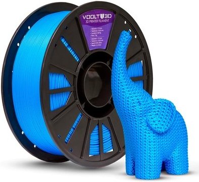 Imagem principal Filamento PLA Voolt3D, Azul Sólido, 1.75mm, 1kg - PL-AZ-1 VOOLT