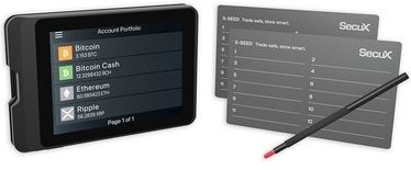 Imagem principal Carteira de Criptomoedas SecuX W10C-PLUS, USB, Tela LCD, Inclui 2 Placas de Recuperação X-SEED, Preto - 98-010-010100 SecuX