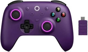 Controle Wireless 8BitDo Ultimate 2, Efeito Hall, 2.4G, com Dock, p/ PC e Android, Roxo - 81HE03