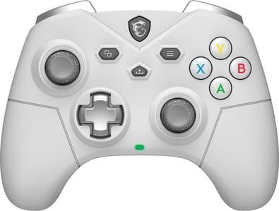 Imagem principal Controle Gamer Sem Fio MSI Force GC300 Wireless White, 2.4GHz, Bluetooth, USB2.0 Tipo-C, PC e Android, Branco - FORCEGC300WW MSI