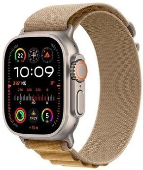 Imagem principal Apple Watch Ultra 2 GPS + Cellular, Caixa Natural de Titânio de 49 mm, Pulseira Loop Alpina Canela, Tamanho M - MX4F3BE/A Apple