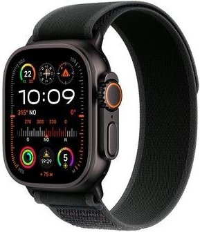 Imagem principal Apple Watch Ultra 2 GPS + Cellular, Case Preta de Titânio de 49 mm, Pulseira Loop Trail Preta M/G - MX4V3BE/A Apple