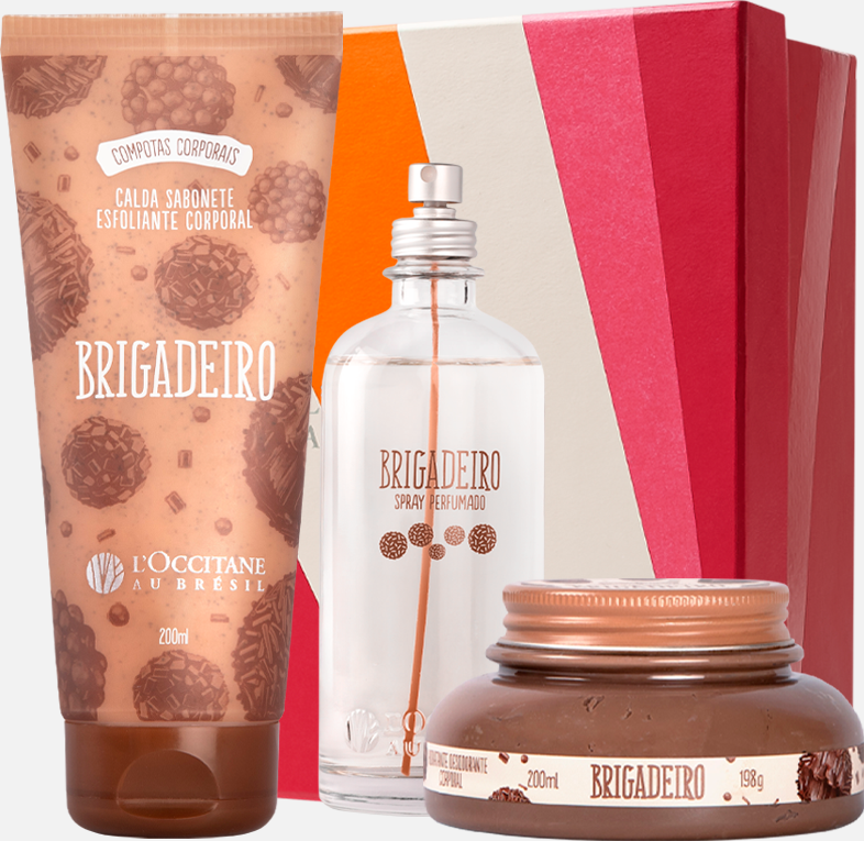 Imagem principal Presente Brigadeirão: Spray , Calda e Hidratante Corporal L'Occitane au Bresil L'Occitane au Bresil