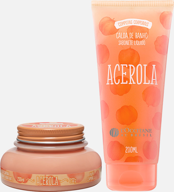 Imagem principal Combo Calda de Banho e Hidratante Acerola L'Occitane au Bresil L'Occitane au Bresil