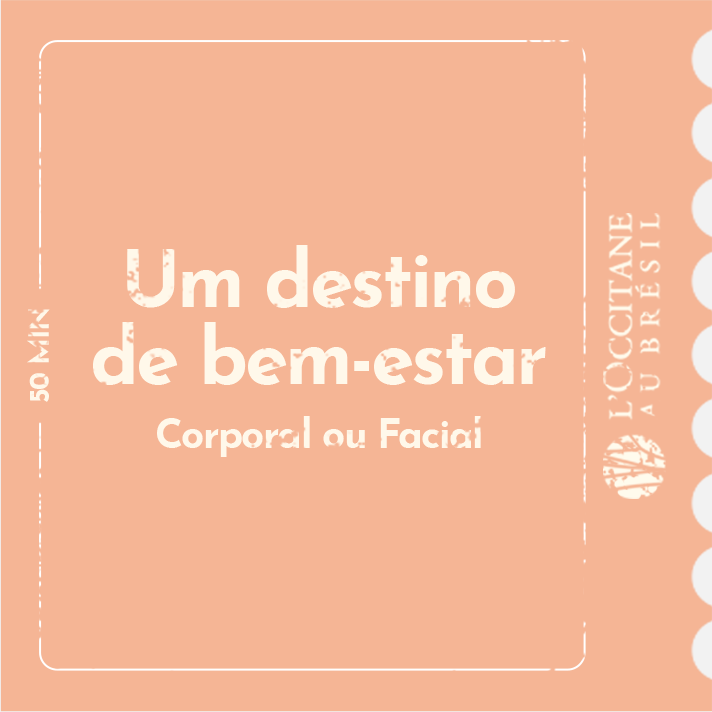 Imagem principal Tratamento 50 minutos + Adicional Massagem nos Pés L'Occitane au Bresil L'Occitane au Bresil