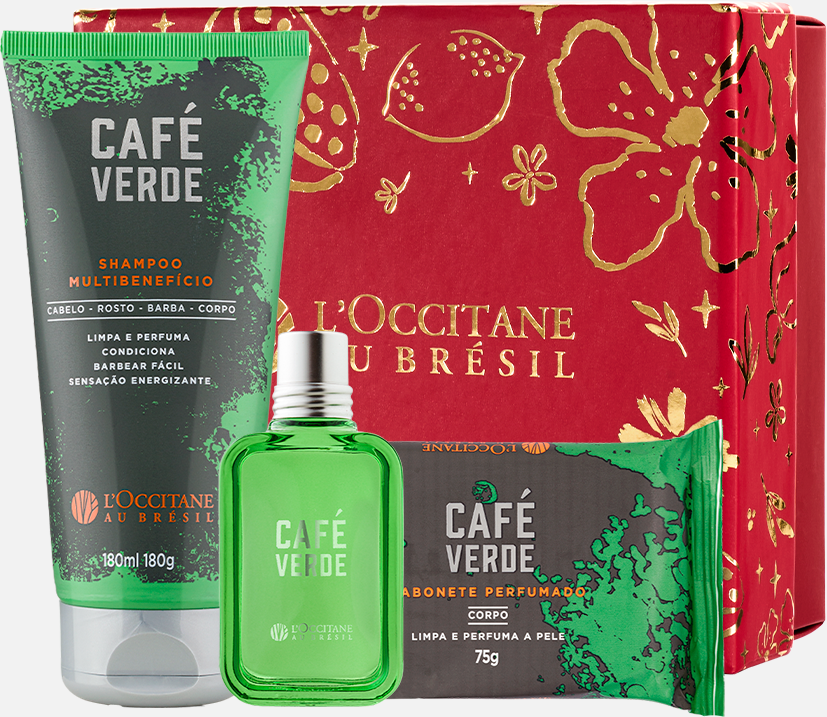 Imagem principal Combo Café Verde: Sabonete, Shampoo e Deo Colonia Viagem L'Occitane au Bresil L'Occitane au Bresil