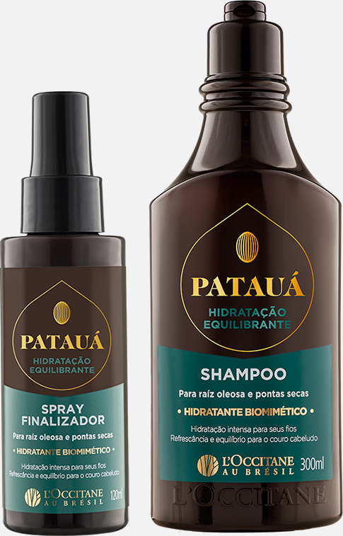 Imagem principal Shampoo e Spray Finalizador Hidratação Equilibrante Loccitane Au Bresil BR Loccitane Au Bresil BR
