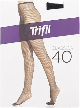 Meia-Calça Arrastão Trifil Clássica Fio 40 Tamanho Ú