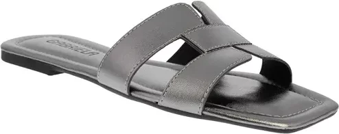 Imagem principal Rasteira Gabriela Essenciais Vazados Prata Grafite GABRIELA Grafite