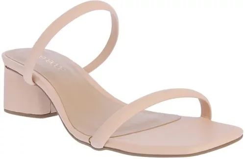 Imagem principal Tamanco Penélope Salto Geométrico Rosa Nude PENÉLOPE Nude