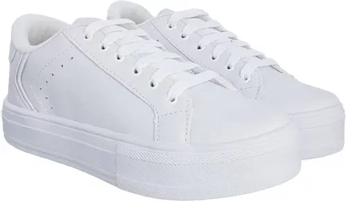 Imagem principal Tênis Penélope Flatform Feminino Detalhe Recortes Branco PENÉLOPE Branco