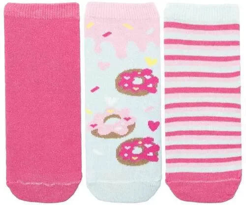 Kit Meia Cano Médio Infantil STZ 3 Pares 26-29 Doces Donuts Color