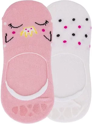 Kit Meia Canoa Infantil STZ 2 Pares 34-38 Gato Color