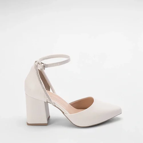 Imagem principal Scarpin Penélope Tira Strass Off White PENÉLOPE Off White