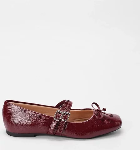 Imagem principal Sapatilha Boneca Feminina Gabriela Detalhe Laço Vinho GABRIELA Vinho