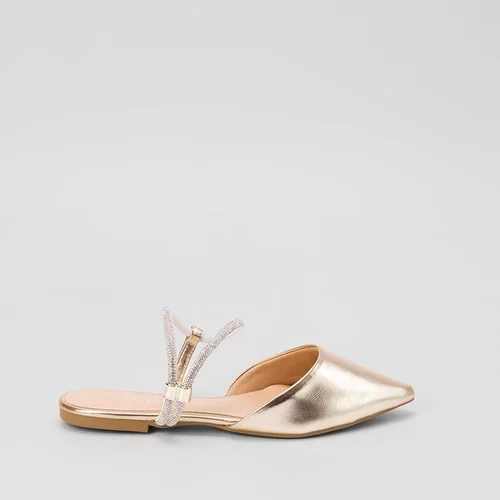 Imagem principal Sapatilha Slingback Gabriela Tira Strass Ouro GABRIELA Ouro