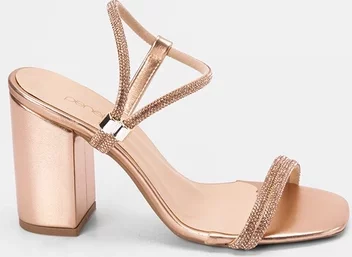 Imagem principal Sandália Penélope Tira Regulável Strass Rose Gold Ouro Rose PENÉLOPE Ouro Rose