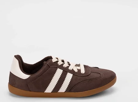 Imagem principal Tênis Penélope Casual Feminino Detalhe Recorte Camurça Marrom PENÉLOPE Marrom