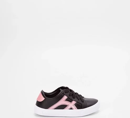 Imagem principal Tênis Casual Infantil Molekinha Recortes Metalizado Preto MOLEKINHA Preto