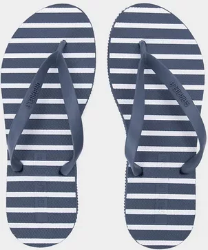 Imagem principal Chinelo Gabriela Listras Marinho & Branco Azul GABRIELA Azul
