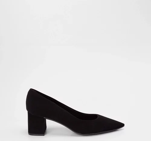 Imagem principal Scarpin Feminino Penélope Salto Bloco Médio Nobuck Preto PENÉLOPE Preto