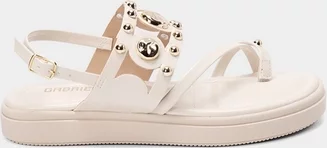 Imagem principal Sandália Feminina Gabriela Flatform Detalhe Tachas Off White GABRIELA Off White