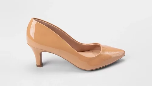 Imagem principal Scarpin Feminino Penélope Salto Médio Verniz Nude PENÉLOPE Nude