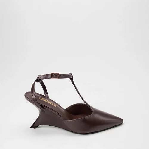 Scarpin Slingback Gabriela Salto Geométrico