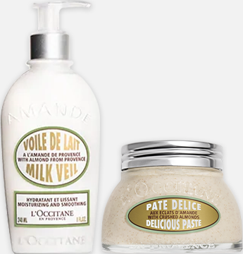 Imagem principal L'OCCITANE Rotina Duo Hidratação & Esfoliação Amêndoa L'OCCITANE en Provence L'OCCITANE en Provence