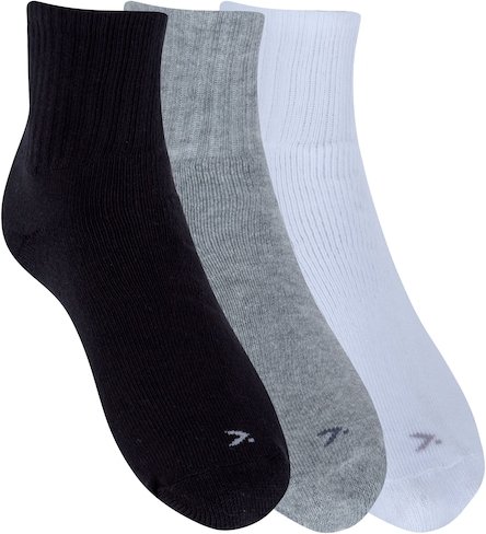 Kit 3 Pares de Meias Atoalhadas Cano Médio Tamanho 34 - 38 Casual Oxer Adulto