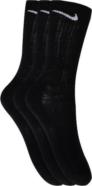 Kit de Meias Cano Alto Nike Everyday Cushioned Crew com 3 Pares - Adulto