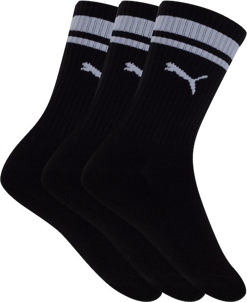 Kit de Meias Cano Médio Puma Esportiva com 3 Pares - 39 a 43 - Adulto