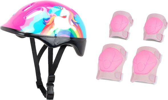 Kit de Proteção Infantil Spin - 1 Capacete + 1 Par Joelheiras + 1 Par Cotoveleiras