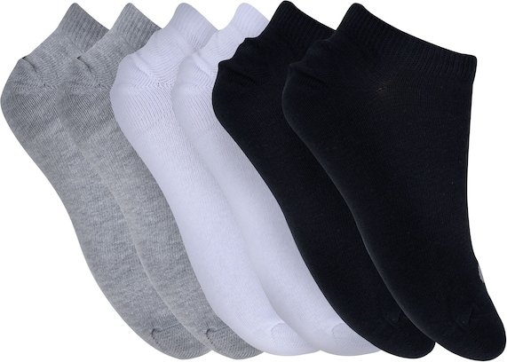 Kit de Meia Asics No Show Soft - Adulto - 3 Pares - 39 a 43