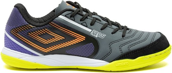 Imagem principal Chuteira Futsal Umbro Pro 5 Bump Club - Adulto CINZA/PRETO Umbro CINZA/PRETO