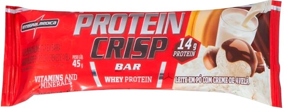 Imagem principal Barra de Proteína Integralmédica Protein Crispbar - 45g - Leite com Creme de Avelã NAO SE APLICA Integralmedica NAO SE APLICA
