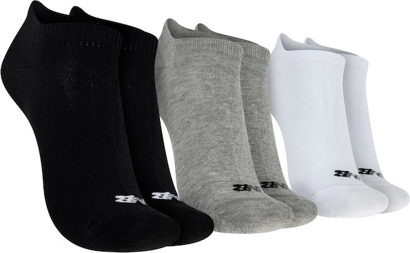 Imagem principal Kit de Meias New Balance Cano Invisível - 3 Pares - Adulto PRETO/CINZA/BRANCO New Balance PRETO/CINZA/BRANCO