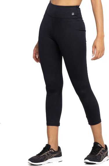 Imagem principal Calça Legging Feminina Oxer Capri Campeão Slim Cós Baixo Média Compressão PRETO Oxer PRETO