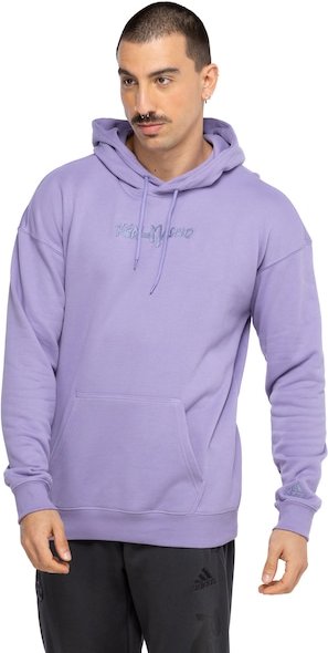 Imagem principal Blusa de Moletom do Real Madrid adidas Masculina com Capuz Caligraphy ROXO CLARO Adidas ROXO CLARO