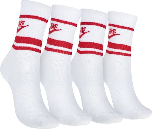 Kit de Meias Cano Alto Nike Essential Crew 3 Pares Adulto