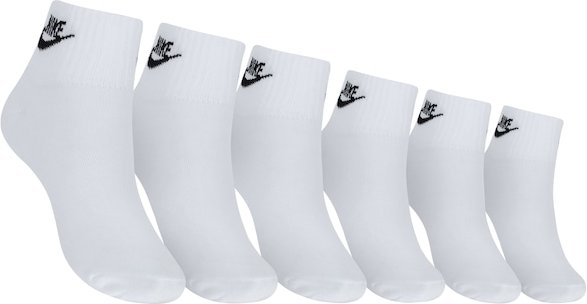 Kit de Meias Nike Cano édio Sportswear Everyday Essential Ankle - Adulto - 3 Pares