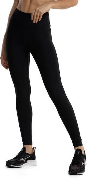 Imagem principal Calça Legging Feminina Oxer Textura New Baixa Compressão Cós Médio PRETO Oxer PRETO