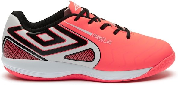 Imagem principal Chuteira Futsal Júnior Umbro Pro 5 CORAL/BRANCO Umbro CORAL/BRANCO